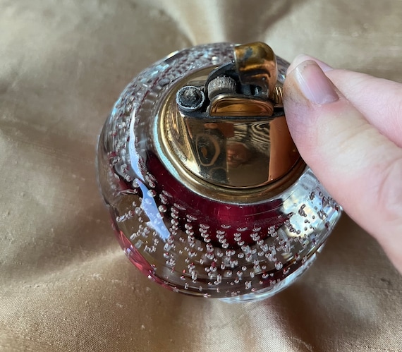 1950's Murano Controlled Bubble, Cranberry Glass, Including an