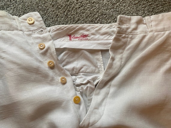 1940s Linen Trouser Plus Fours,Capper & Capper,Wh… - image 2