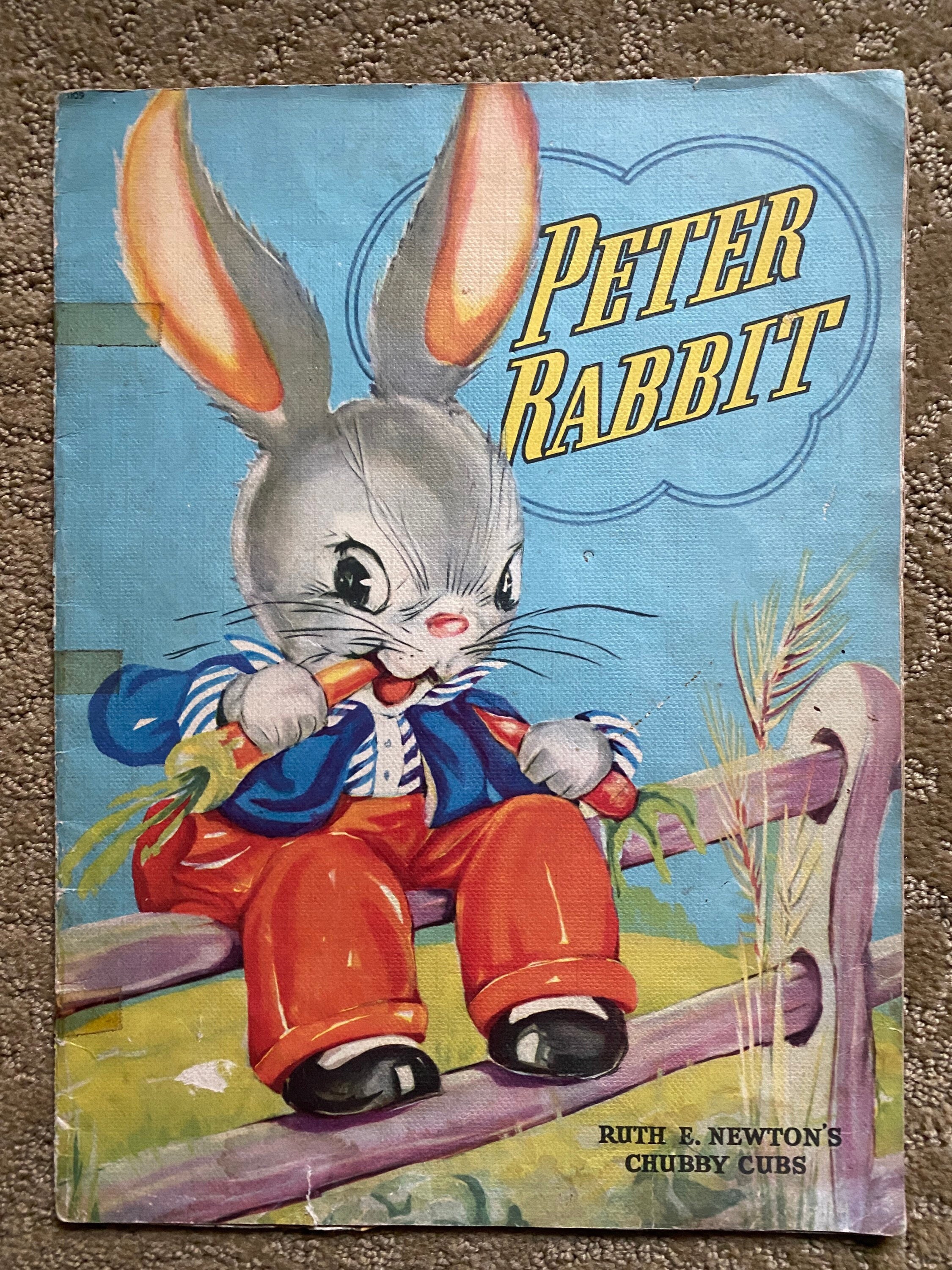 Peter Rabbit Linen Book 1940's Full Color - Etsy