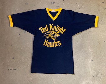 VINTAGE - Pearson sporting goods - Ted Knight Hawks baseball Jersey