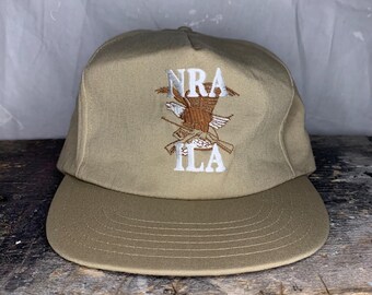 VINTAGE - NRA hat in khaki