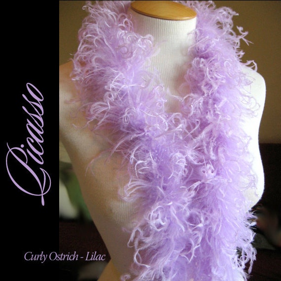 curly ostrich feather puffs