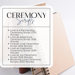 Bundle of Professional Ceremony Scripts Customize Your Wedding Vows for ...