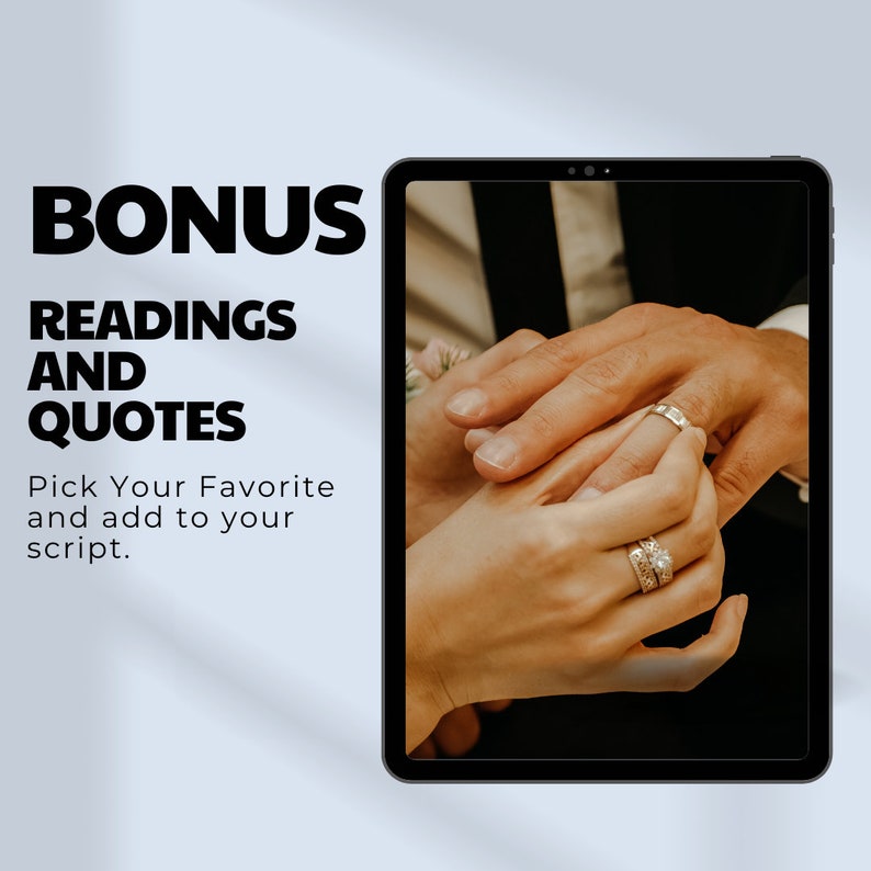 Renewal of Vows Ceremony Script for Officiants and Couple Non Religious Instant Download Edit in ...