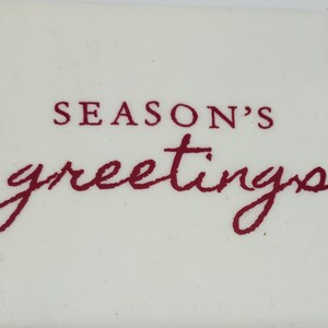 Season&#39;s Greetings Coasters  Christmas Coasters Tile Coasters Christmas Gift  Ceramic Tile Coasters