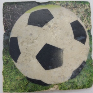 Soccer Stone Coasters  Soccer Ball Coasters Stone Coasters Travertine Stone Coasters