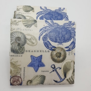 Seashell Coasters Tile Coasters Shells Crabs Beach Ceramic Tile Coasters