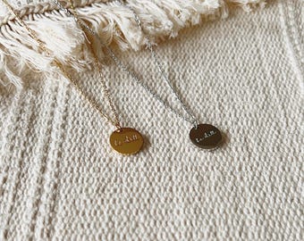 Be Still Coin Necklace || Gold Silver Stainless Steel || Zen Gems