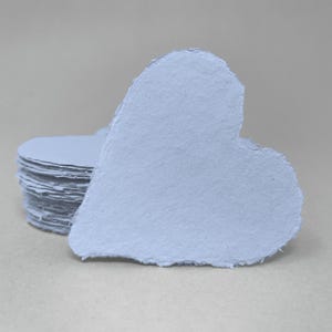 Handmade Deckle Edge Paper Hearts: Sturdy Cardstock, Crafts, Valentine&#39;s (Set of 24)