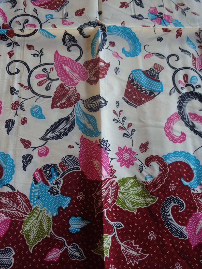  Batik  indon sien  par o par o tissu  100 coton Couleur 