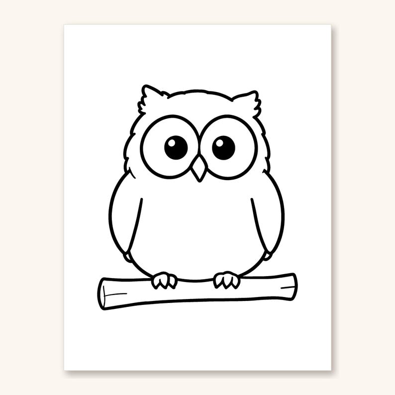 Dibujos para colorear de Halloween para niños pequeños, 30 imágenes grandes y sencillas para edades de 2 a 5 años, actividad preescolar (descarga en PDF) imagen 4