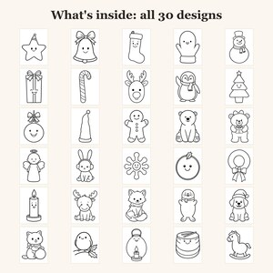 Christmas Coloring Pages for Toddlers, Toddler Coloring Pages, Christmas Activities for Toddlers, Big Simple Pictures, 30 Printable bild 3
