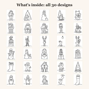 Christmas Coloring Pages for Kids, Christmas Coloring Sheets, Christmas Activities for Kids, 30 Easy Printable Pages (PDF Download) bild 3