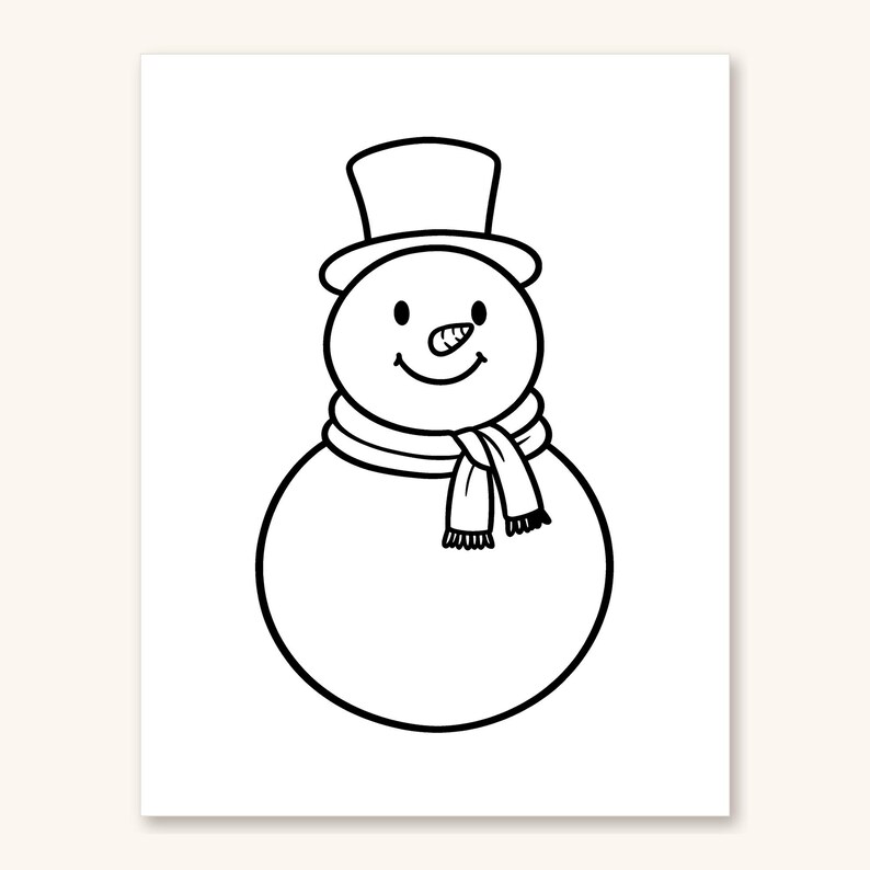 Christmas Coloring Pages for Toddlers, Toddler Coloring Pages, Christmas Activities for Toddlers, Big Simple Pictures, 30 Printable bild 4