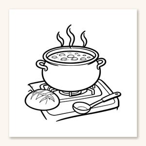 Winter Coloring Pages for Adults, Cozy Winter Coloring Pages, Bold and Easy Coloring Sheets, Hygge, 30 Printable Pages (PDF Download) imagen 4