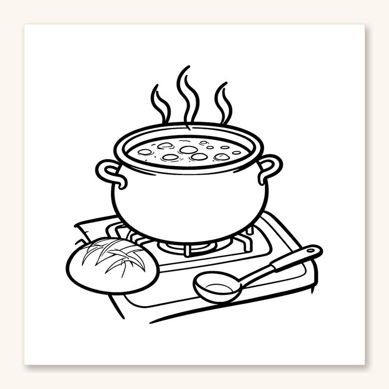 Winter Coloring Pages for Adults, Cozy Winter Coloring Pages, Bold and Easy Coloring Sheets, Hygge, 30 Printable Pages (PDF Download) imagen 4