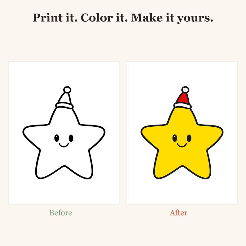 Christmas Coloring Pages for Toddlers, Toddler Coloring Pages, Christmas Activities for Toddlers, Big Simple Pictures, 30 Printable bild 2