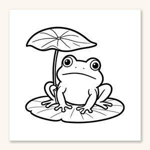 Dibujos para colorear de capibaras, 30 lindas páginas imprimibles de capibaras, ajolotes y ranas para niños y adolescentes, llamativas y fáciles (descarga en PDF) imagen 4