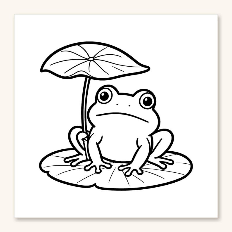 Dibujos para colorear de capibaras, 30 lindas páginas imprimibles de capibaras, ajolotes y ranas para niños y adolescentes, llamativas y fáciles (descarga en PDF) imagen 4