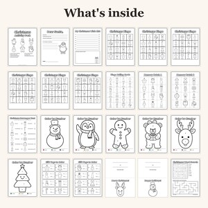 Christmas Activity Pack Kids, Christmas Activities for Kids Printable, Letter to Santa, Christmas Bingo, Color by Number, Scavenger Hunt image 3