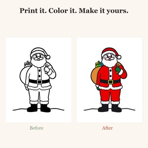 Christmas Coloring Pages for Kids, Christmas Coloring Sheets, Christmas Activities for Kids, 30 Easy Printable Pages (PDF Download) bild 2