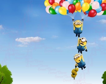 minion backdrop etsy minion backdrop etsy