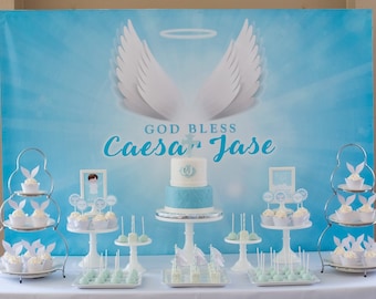 Angel Heavenly Themed Backdrop - .JPEG File via Email Delivery - You Print Your Own