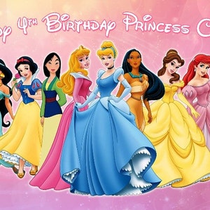 Disney Principessa a tema astratto-. JPEG File via Email la consegna - si stampa la propria