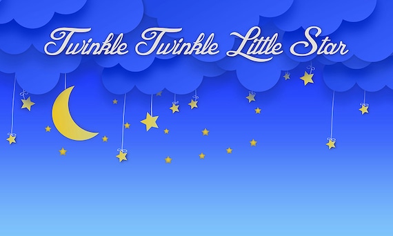 Twinkle Twinkle Little Star Themed Party Backdrop - INSTANT DOWNLOAD - You Print Il_570xn