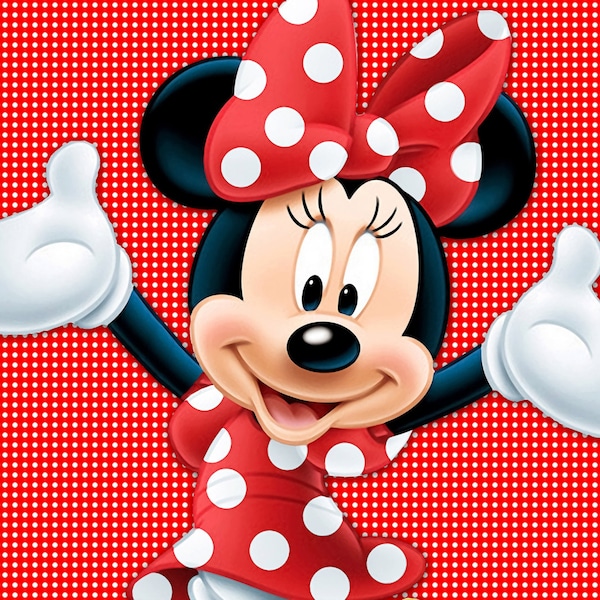 Minnie Mouse Themed Backdrop - JPEG File Only - You Print