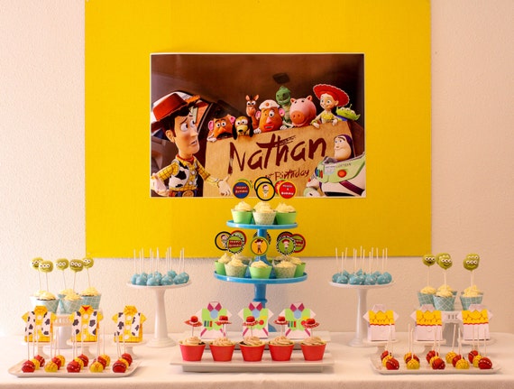 Toy Story Themed Backdrop - Digital File Only - YOU PRINT Il_570xn
