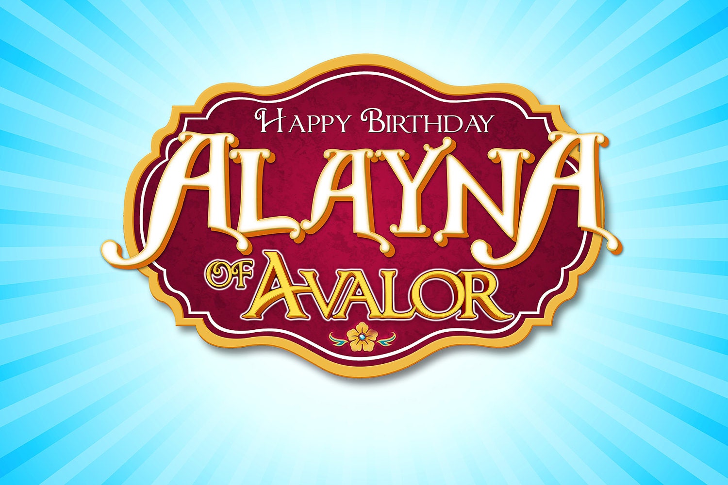 Elena of Avalor Themed Backdrop at 300dpi JPEG or PDF via | Etsy