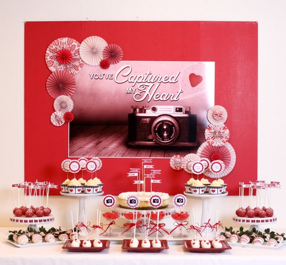printable camera photography themed party instant download etsy