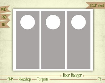 door hanger template etsy
