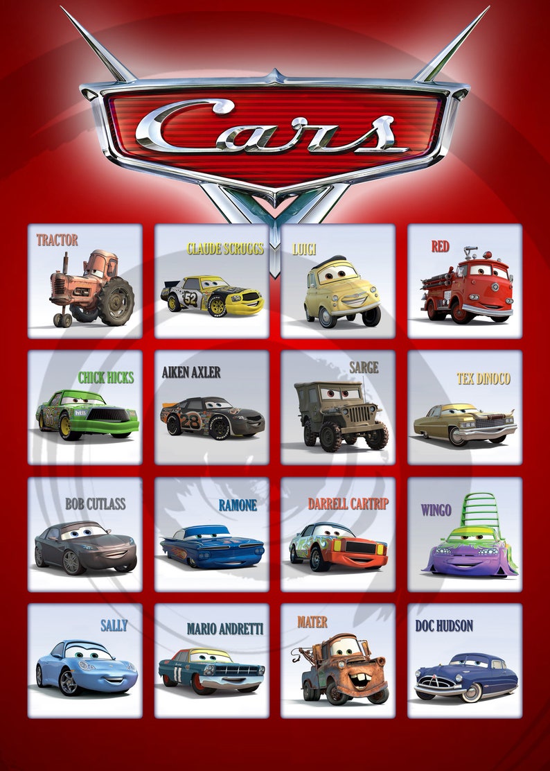 lightning mcqueen matching game