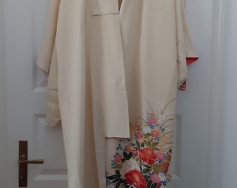 1970's long kimono / Size L