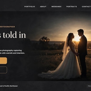 Kadence Child Theme for Photographers, WordPress Photography Portfolio Theme, Wedding Photographer Website Template WP