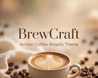 Tema de Shopify para cafetería, plantilla web para cafetería, tema para tienda de tostadores de café, plantilla web para cafetería artesanal OS 2.0