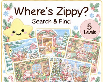 Onde está Zippy? Procure e Encontre: 5 Cenas de Natal (Download Digital)