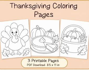 Desenhos para colorir do Dia de Ação de Graças