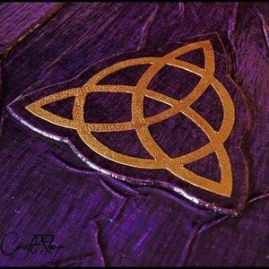 Book of Shadows Triquetra Different colors medium size A5 22x16 cm wicca pagan magic diary image 2