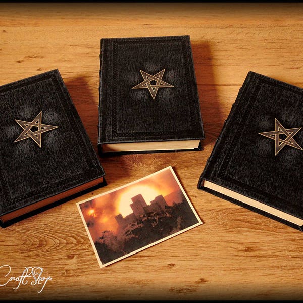 Ninth Gate to the Kingdom of Shadows with original parchment pages - DELUXE edition - SET of 3 BOOKS: Balkan, Fargas and Kessler + postcard