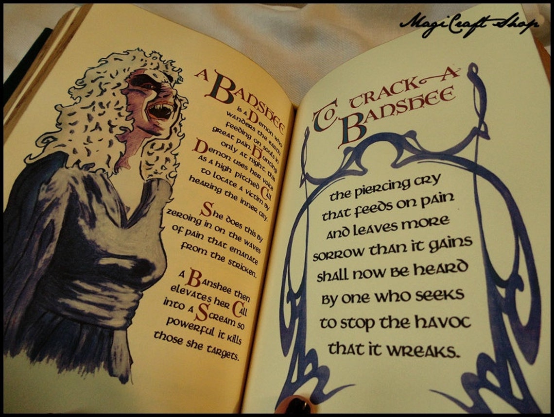 Book of Shadows Charmed With ORIGINAL Ivory Pages MEDIUM Size - Etsy