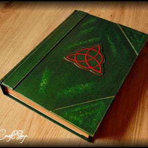 CHARMED Book of Shadows with SCREWS ( removable pages ) - BIG size 31x22 cm - Customizable - blank pages halliwell spells diary grimoire