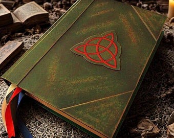 Charmed Book of Shadows Inspired | Custom Grimoire A5 Spellbook | Handmade Witch Journal | Vegan Cover | Blank Pages | Wiccan Witchcraft