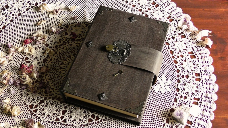 PRACTICAL MAGIC Book of shadows - BIG size A4 31x22 cm - replica blank pages removable pages screws binding fixed binding grimoire diary image 7