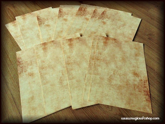 Carta pergamena stampata in ALTA qualità formato A4 in due