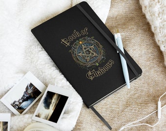 Book of shadows pentacle with inner pocket and lined pages - wicca pagan diary grimoire witchy pentagram spells