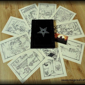 Das neunte Tor zum Königreich der Schatten - Buchreplik original Seiten in Latein prop delomelanicon Dumas Club Replica - A4