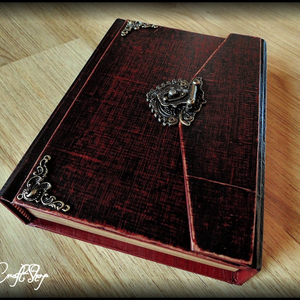 Libro delle Ombre con ANCIENT RED LOCK - differenti colorazioni - media 22x15 cm circa 500 pagine